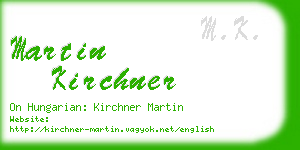 martin kirchner business card